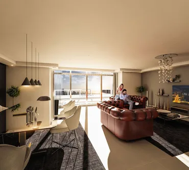 Квартира с 3 спальнями в Park View Tower